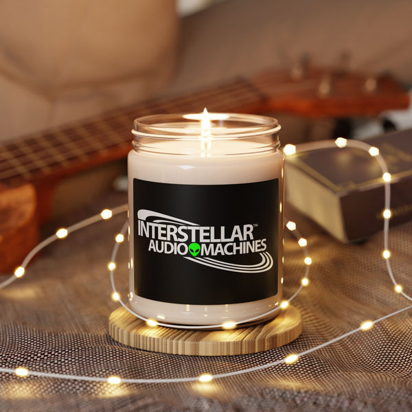 Interstellar Audio Machines Scented Soy Candle — 9oz Space-Themed Fragrance Jar